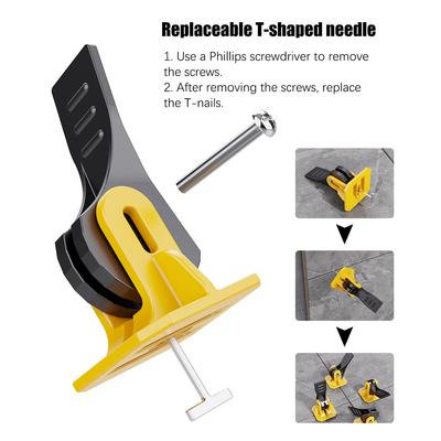 50 PCS Tile Leveling System Reusable Wall Leveler Wedges Spacers Leveling Device Construction Tool Leveler Locator Spacers