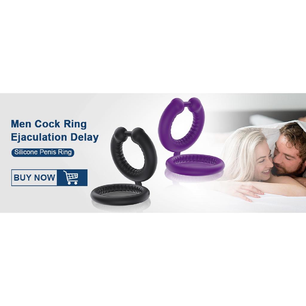 Vibrating Cock Ring for Men Ejaculation Delay Men Penis Ring Chastity Cage Clitoris Stimulator Adult Supplies Sex Toy for