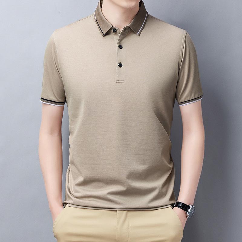 

New Short-sleeved T-shirt Men s Summer Men s Casual Polo Shirt Lapel Youth T-shirt Clothes Loose
