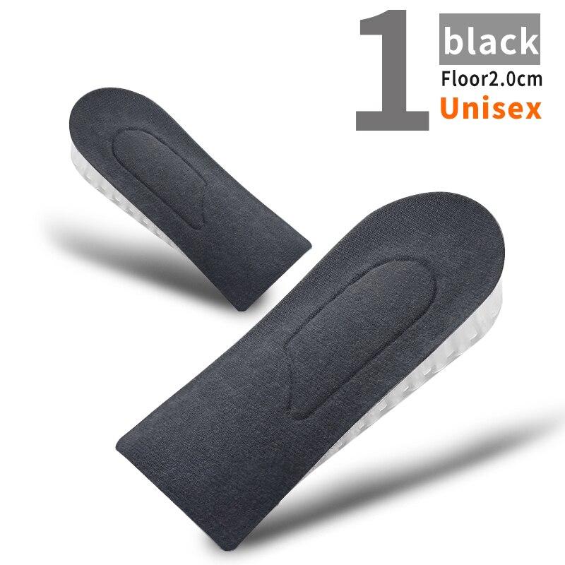 1 Pair Invisible Height Increase Insoles for Women Men Half Insole 3-Layer Air Up Lifts Elevator Shoes Pad Heel Lifting Inserts