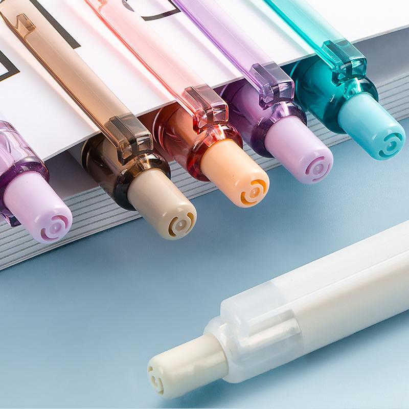 Solid Color Press Type Automatic Pencil Cute Mechanical Pencil Writing Drawing