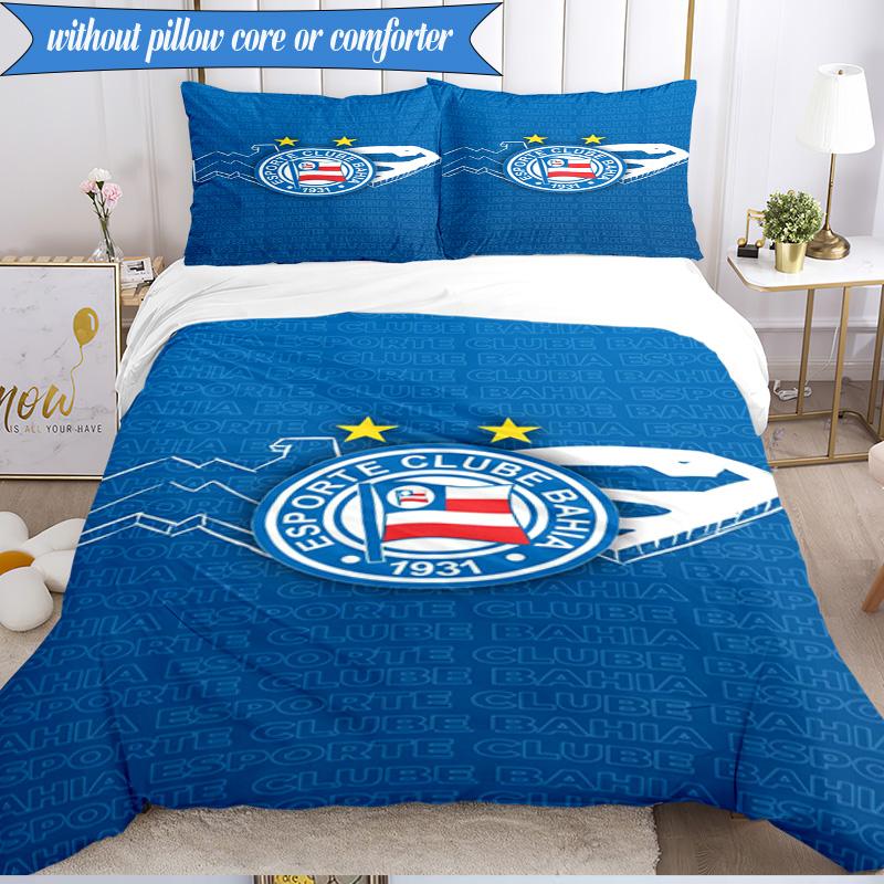 3PCS Esporte Clube Printed Soft Bedding Set,Including 1pc Duvet Cover And 2pcs Pillowcases Perfect for Bedroom, Dormitory, Fan gift