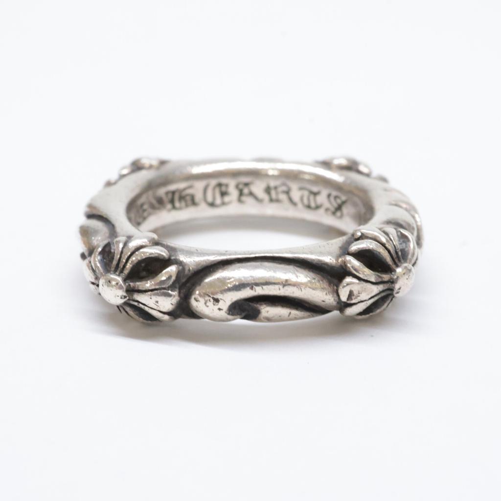 CHROME HEARTS 925 SBT Band Ring Ring SilverUsed