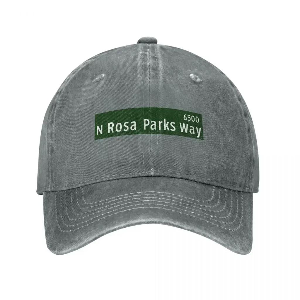 N Rosa Parks Way street sign vector illustration Baseball Cap dad hat funny hat Wild Ball Hat Unisex Women's