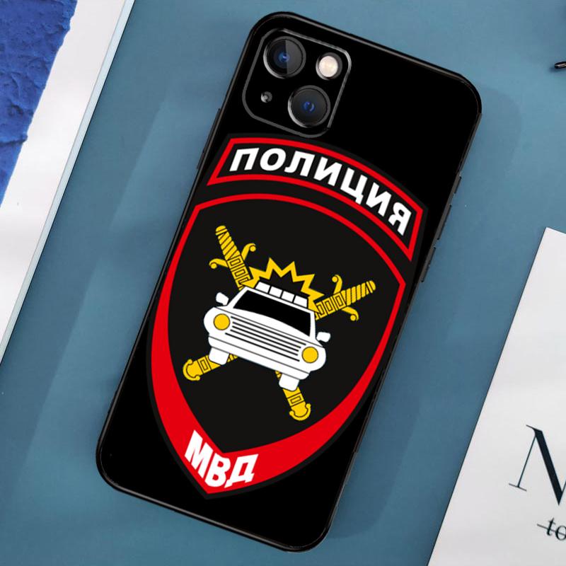 Чехол с логотипом Национальной полиции России для iPhone 15 14 13 12 11 Pro Max XS X XR SE 2020 2022 7 8 Plus 12 13 Mini Cover Shell iPhone 15Pro MAX