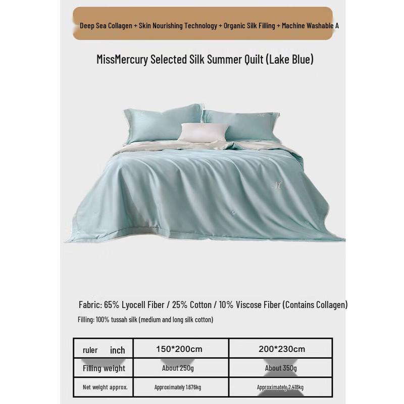 Mercury Home Textiles Охлаждающее шелковое одеяло