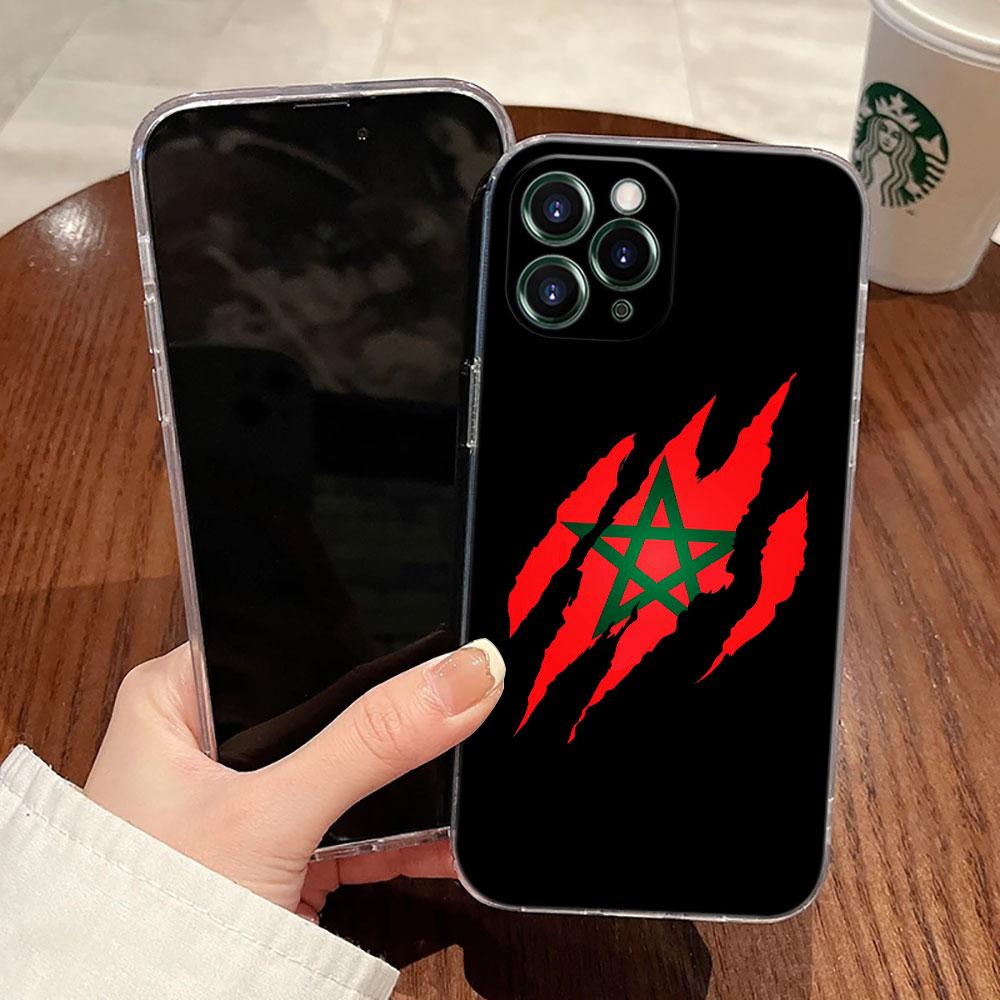 Morocco Flag Maroc Passport Case For Apple iPhone 17 16 15 14 13 12 11 Pro Max 16 Plus 16E 17Air 17Pro Phone Cover Silicon Funda