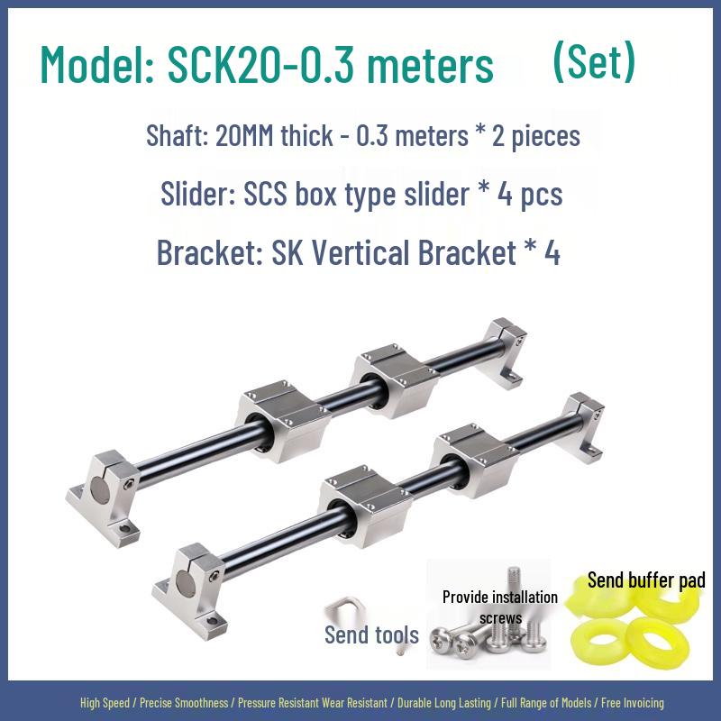Linear Guide Sliding Table Saw Rail Set for Woodworking