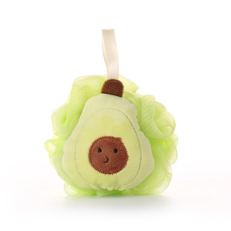 Creative Fruit Bath Flower: Cartoon Bath Ball & Foaming Net Scrubber