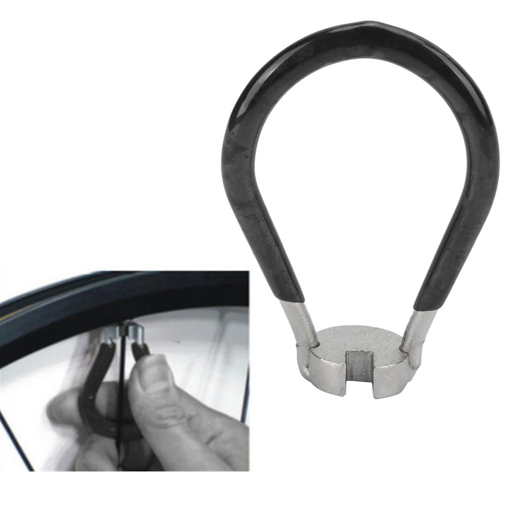 Bicycle Tool Spoke Wrench Bike Wheel Spokes Key Spanner Tire Steel Wire Adjusting ToolsBlack