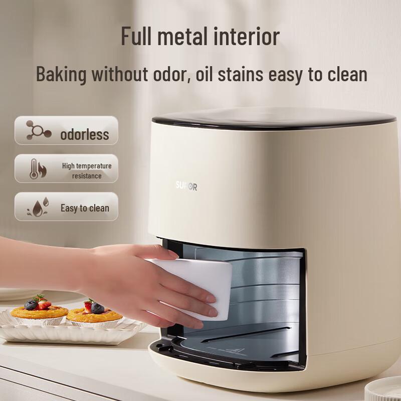SUPOR 5.3L Visual Window Smart Air Fryer CN Plug (adapter Included)