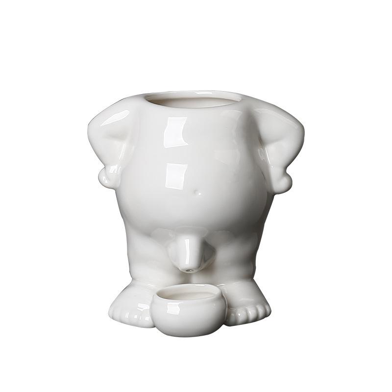 Urine Boy Succulent Ceramic Flower Pot Simple Creative Desktop Small Cactus Flower Ornament