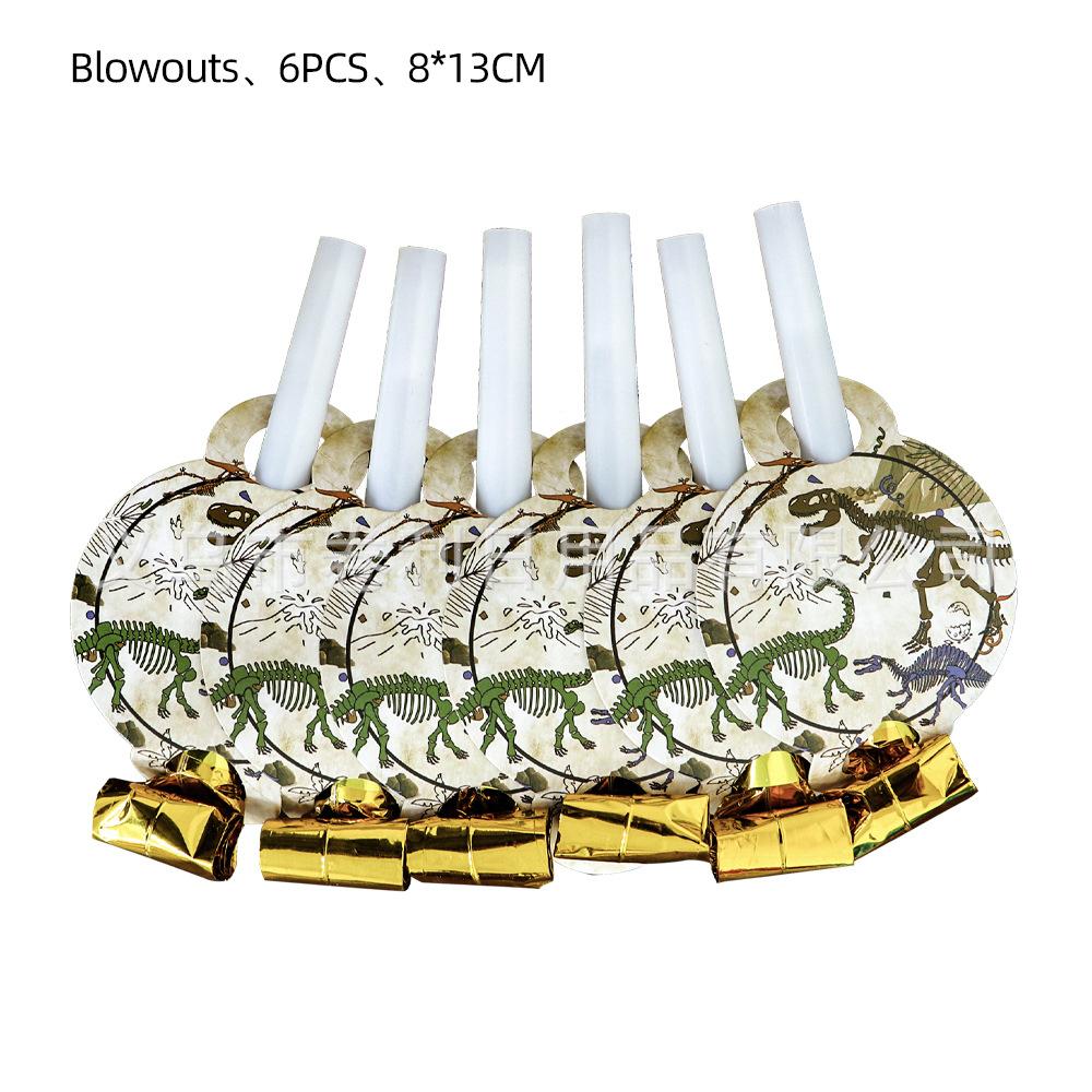 Dinosaur Fossils Archaeology Themed Birthday Party Paper Plates Paper Cups Paper Tissue Tableware Decorative Kits Supplies