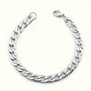2pcs/set Stainless Steel Women Men's Necklace And Bangle Set, Hip Hop Punk Couple Chain