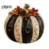 Atmospheric Autumn Harvest Props Fall Pumpkin Decor, Resin Figurine, Vintage Decorative Maple Leaf Pine Cone Ornaments Table Centerpiece for Halloween