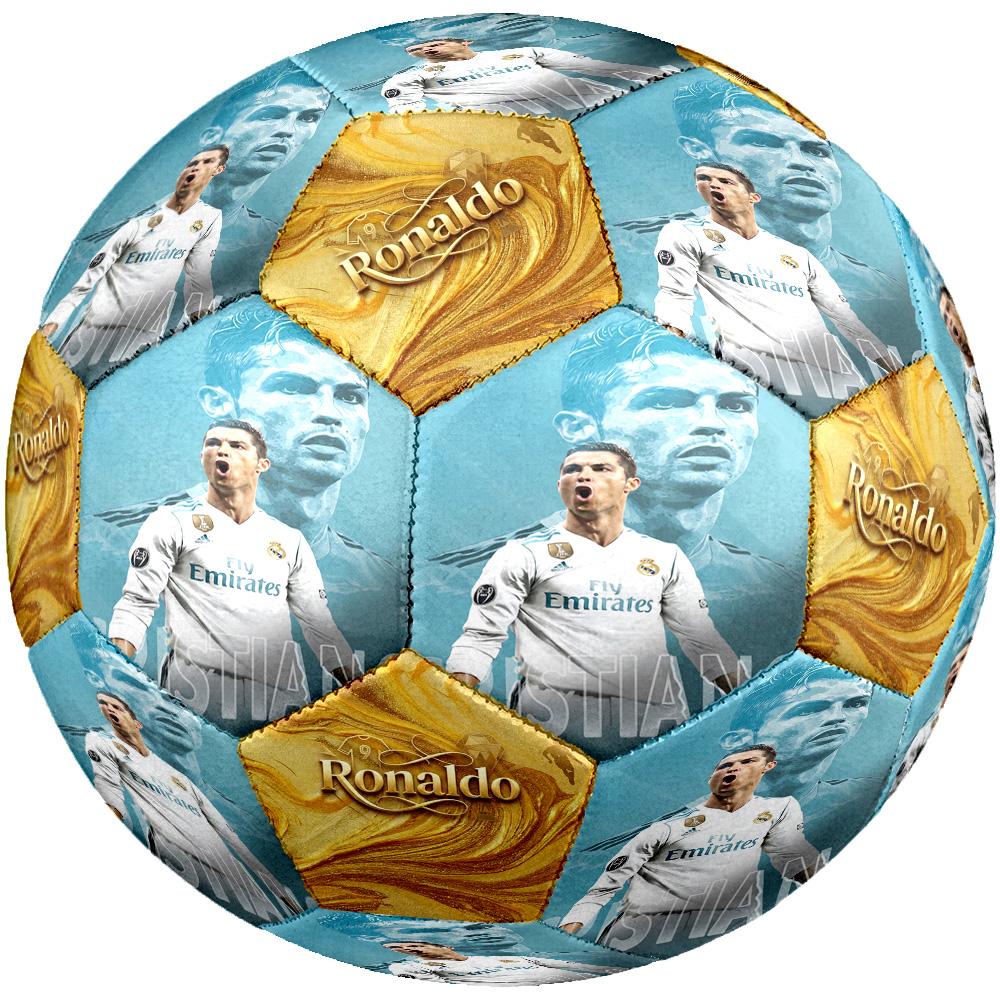 Ronaldo's Real Madrid Cristiano Ronaldo Size 5 Soccer Ball Machine Sewn Indoor/Outdoor Training and Matches perfect gift for sports enthusiasts