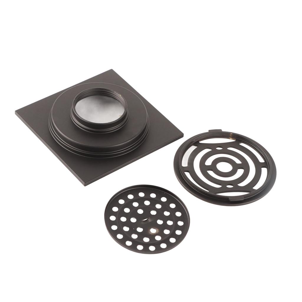 Black Floor Drain Copper Floor Drain Strainer for Kitchen Bathroom Balcony Supplies