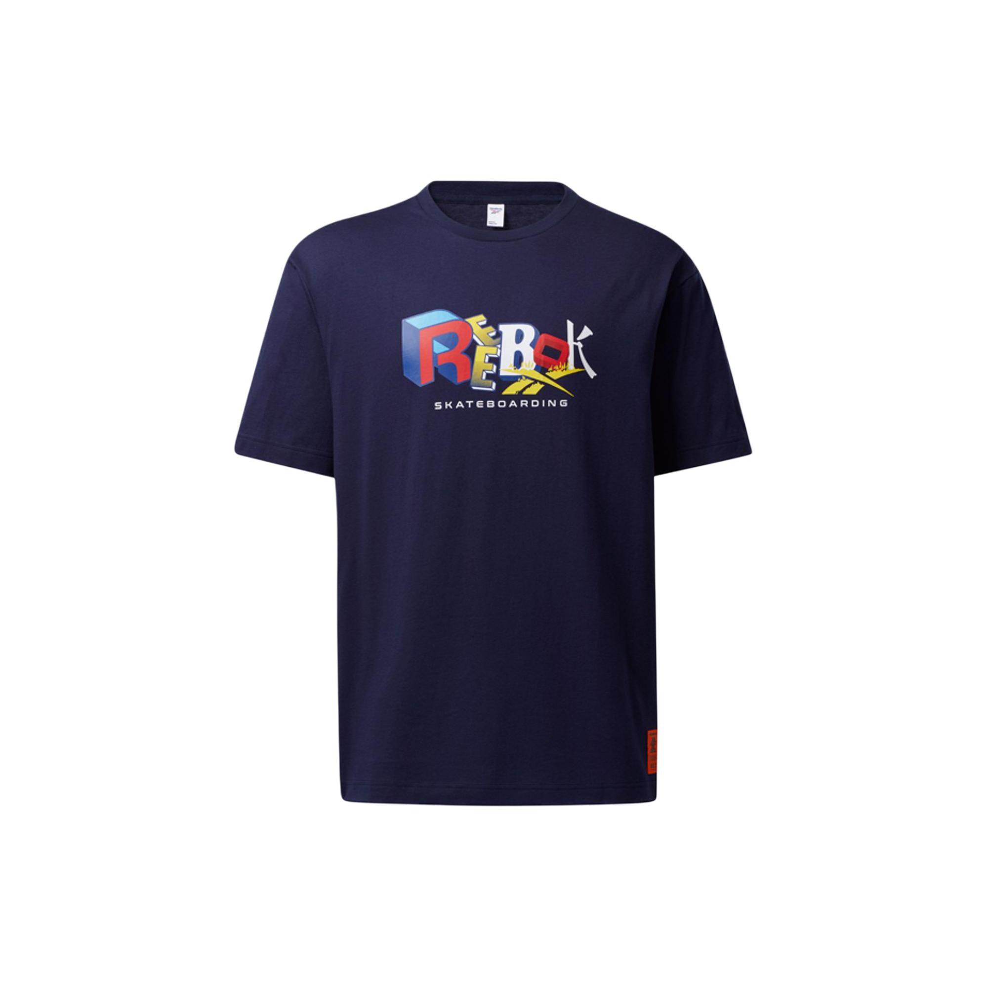 Футболка Reebok Cl X Bep Унисекс Синяя GT4620 XL