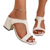 Large Size High-heeled Cool Slippers Summer New European and American Fashion Side-empty Stiletto Slippers