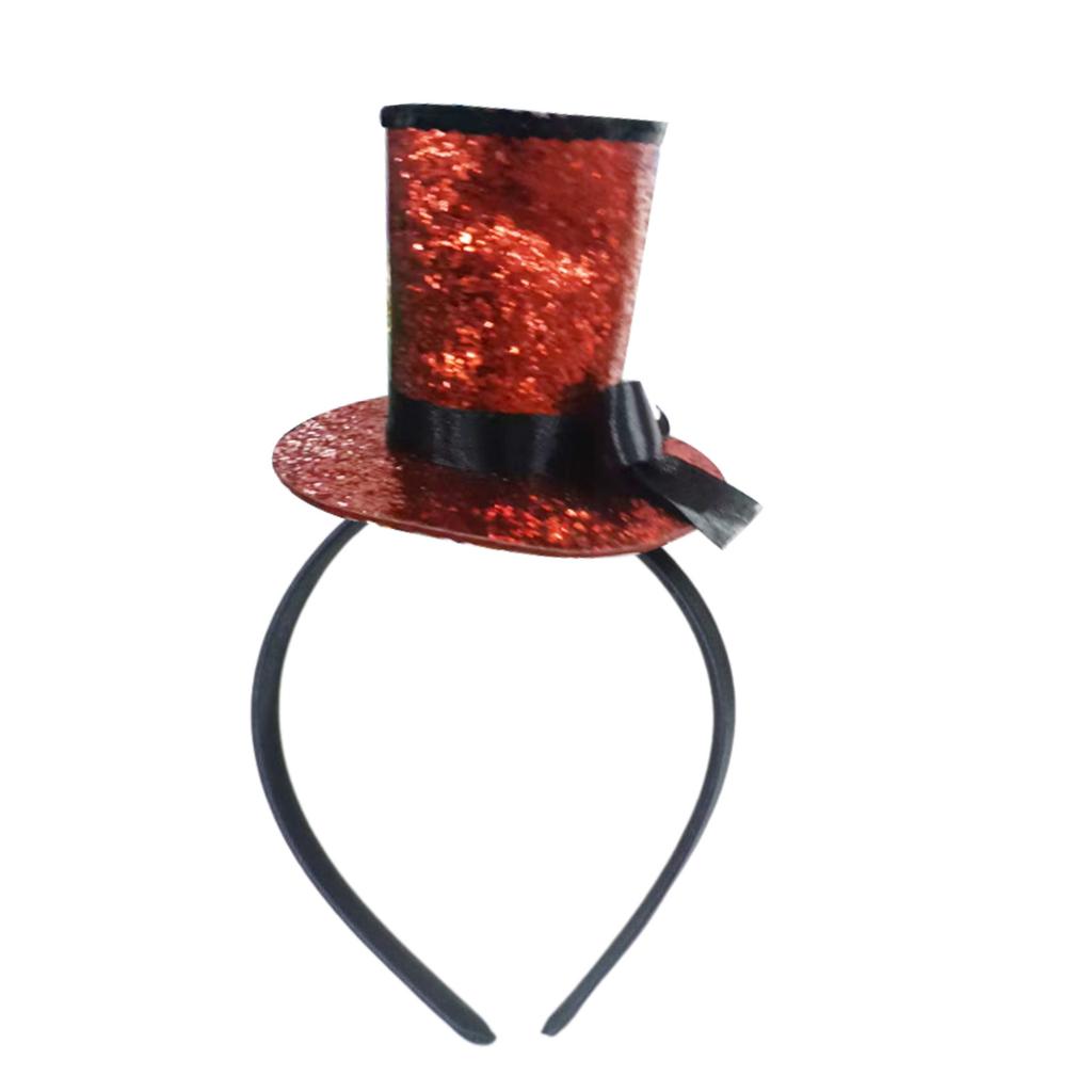 Kinder Vintage Fascinator Zylinder Exquisiter Glitzer für Teeparty Kinderkostüm Pillbox-Hut Kopfbedeckung für