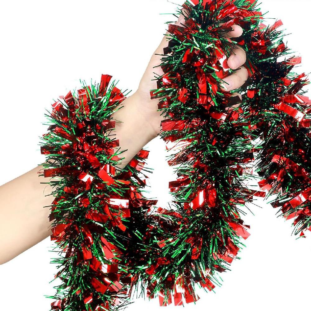 Bright Color Xmas Tree Decor Ribbon 2m Tinsel Garland Fashion Christmas Party Props  Home Decor