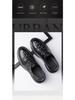 Men's Formal Casual Leather Shoes - Embossed Crocodile Pattern, Genuine Cowhide, Low-Top for Spring Workplace.