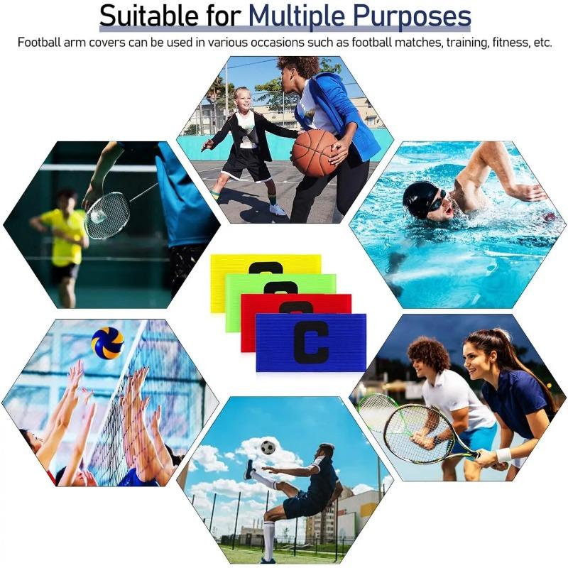 Bandă de braț reglabilă elastică pentru căpitani, benzi de fotbal, căpitan de grup, sport portabil, banderolă de fotbal, concurs cadou