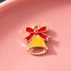 11Pcs Enamel Gold Color Christmas Bell Charms Pendant for Jewerly Making Bracelet Women Earrings Necklace Accessories Findings