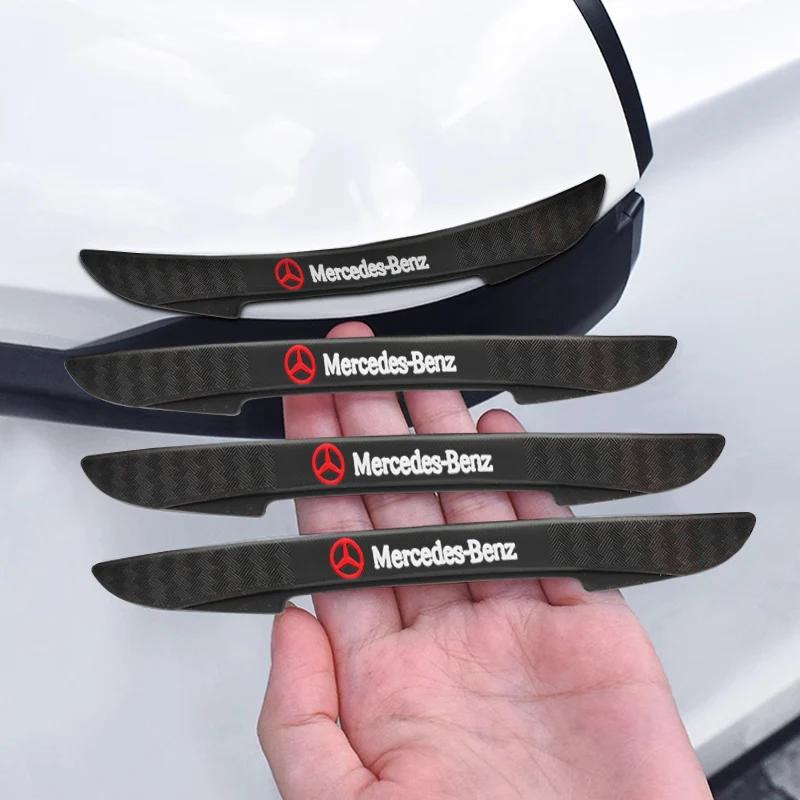 CQW1 4Pcs Car Door Edge Protector Sticker Anti Collision Anti-scratch Strips For Mercedes Benz W205 C300 W203 W206 W176 X156 W177