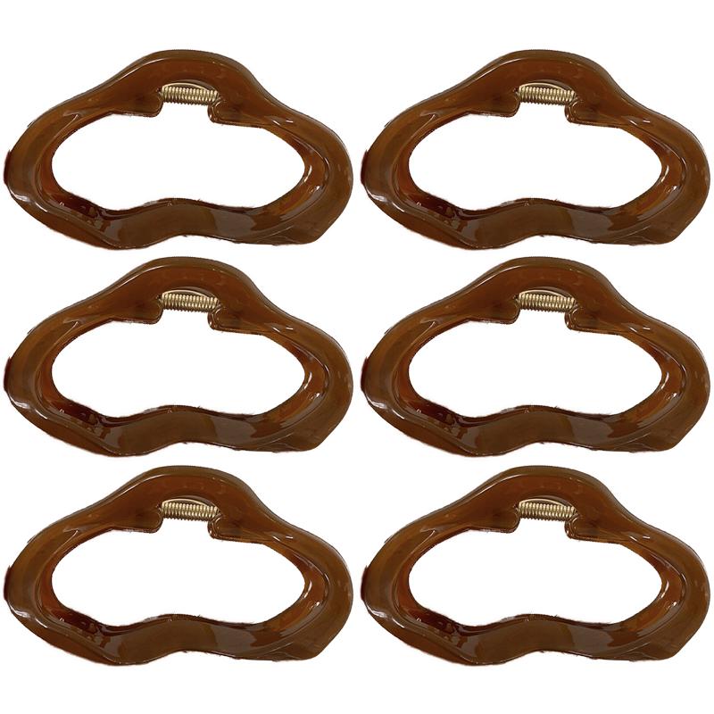 Elegant Clouds Leopard Print Hair Claws Clip Women Jelly Acrylic Hair Clamps Plastic Hairpins Barrettes Girls Hair Accessories