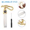 [Unhoke] pcx125 key case jk05 key cover PCX 150 PCX160(KF47) DIO110(JK03) X-ADV Forza mf17 motorcycle smart key case TPU 3 button (gold and white