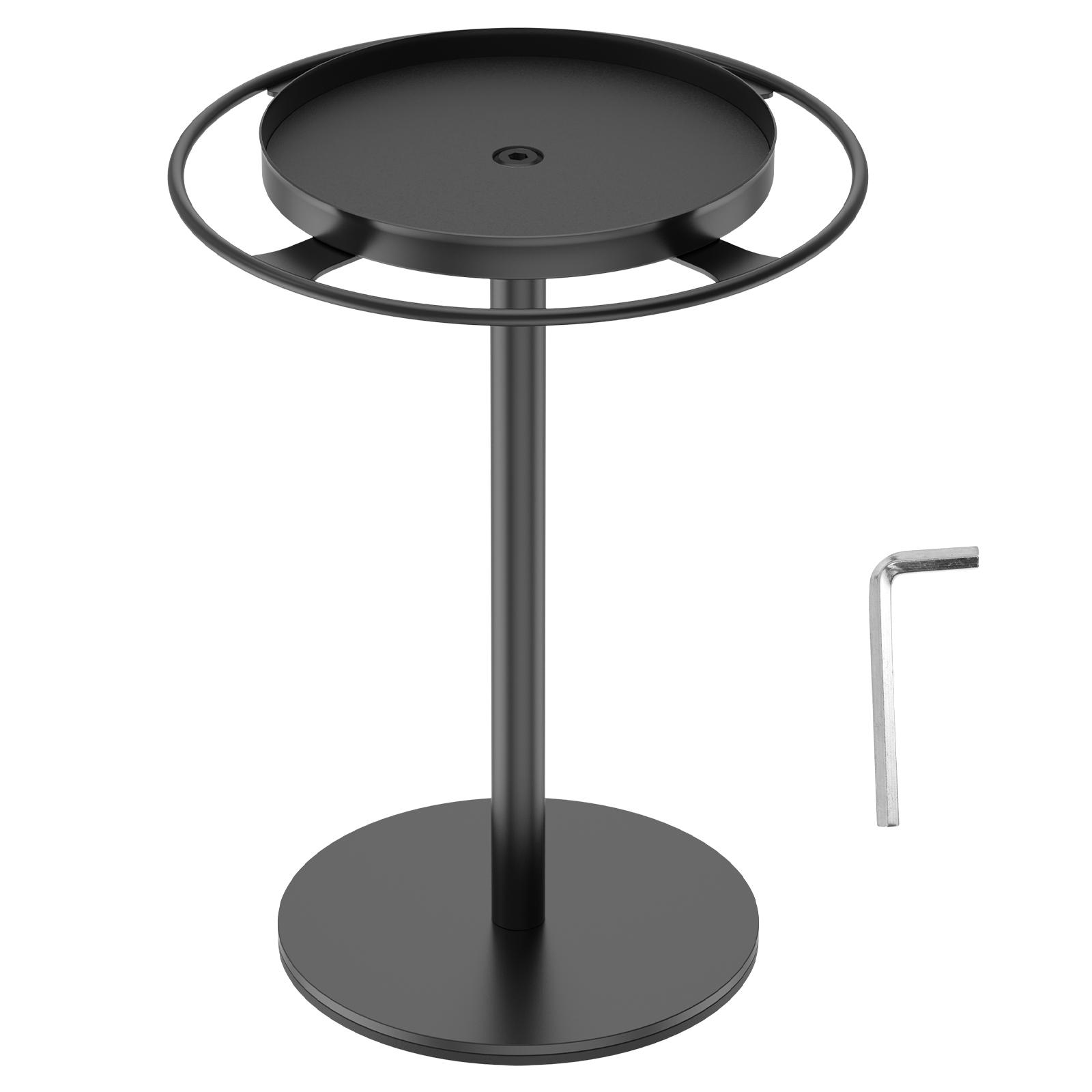 

Металлический вращающийся на 360° органайзер для солнцезащитных очков, подставка для очков с подносом для хранения, для стола, комода, столешницы, тумбочки чёрный