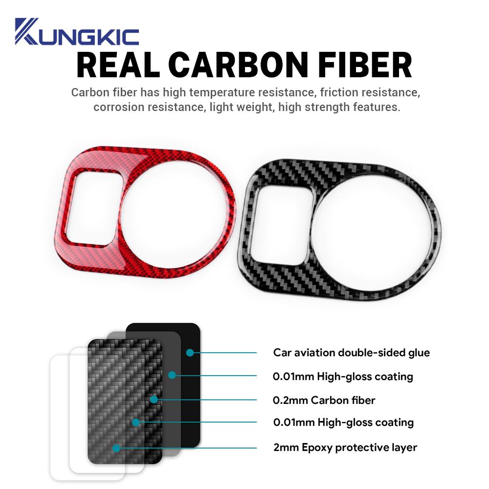 Real Soft Carbon Fiber Sticker For Seat Altea 2004-2009 2010 2011 2012 2013 2014 2015 2016 LHD RHD Car Headlight Switch Frame