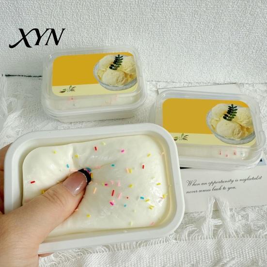 Ice Cream Cake Sensory Tool Squeeze Toy, Slow Rising Stress Soft Ball Relief Simulation Dessert Food Pinch Toy for Anxiety Relieving Focus Aid Fidget