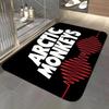 Band A-Arctic Monkeys Floor Mat Soft Flannel Entrance Door Mat Non Slip Absorbent Bathroom Bedroom Floor Rug