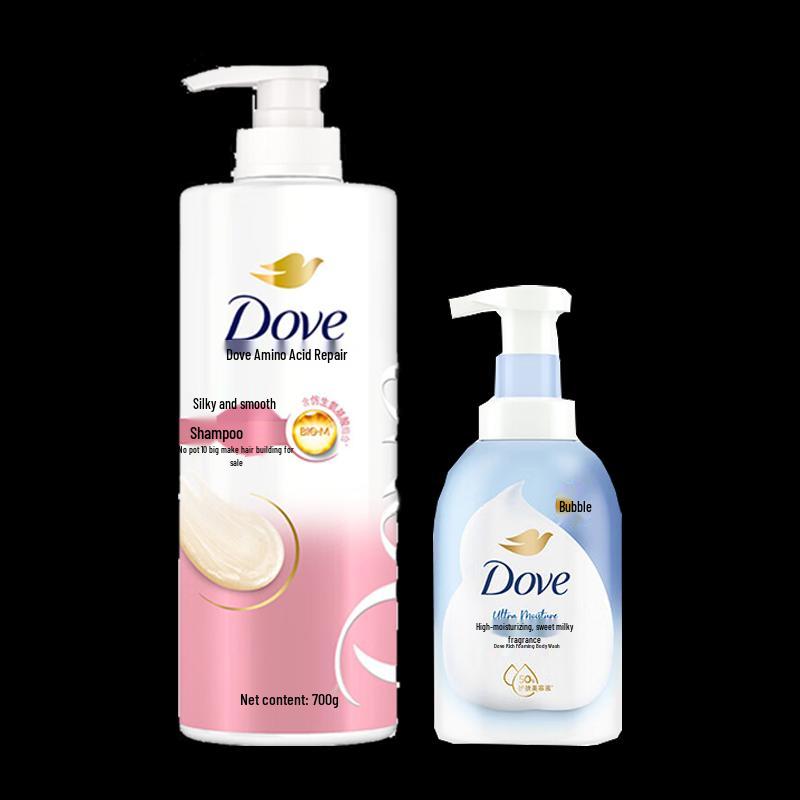 

Dove Daily Silky Smooth Shampoo & Deep Nourishing Bath Foam Set