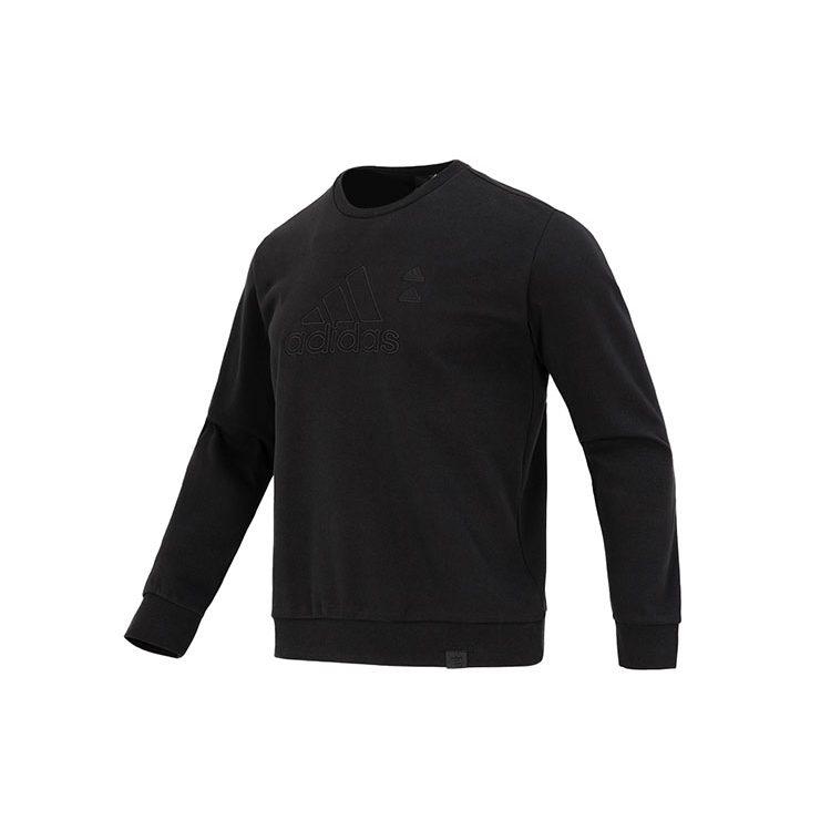 adidas Sweatshirts Men's Black Crew Neck Moderate Regular IA6952
