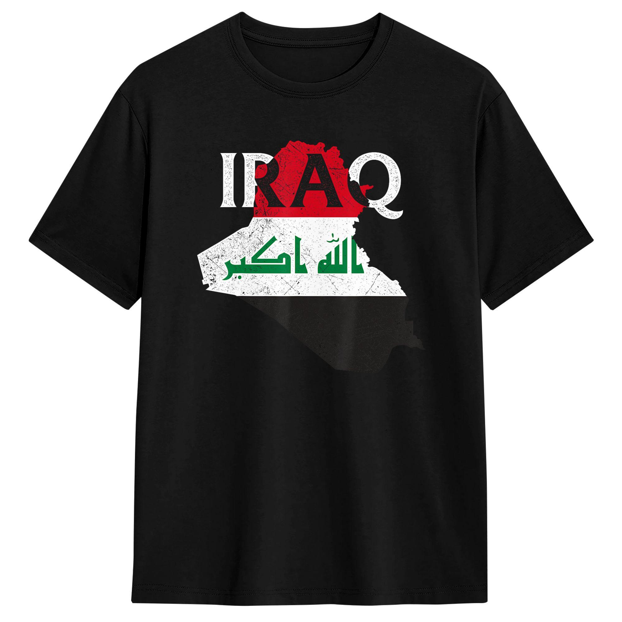 

Men T-Shirts Iraq Country Map Flag Iraqi Fashion Cotton Tees Short Sleeve T Shirts Crew Neck Tops Original S разноцветный