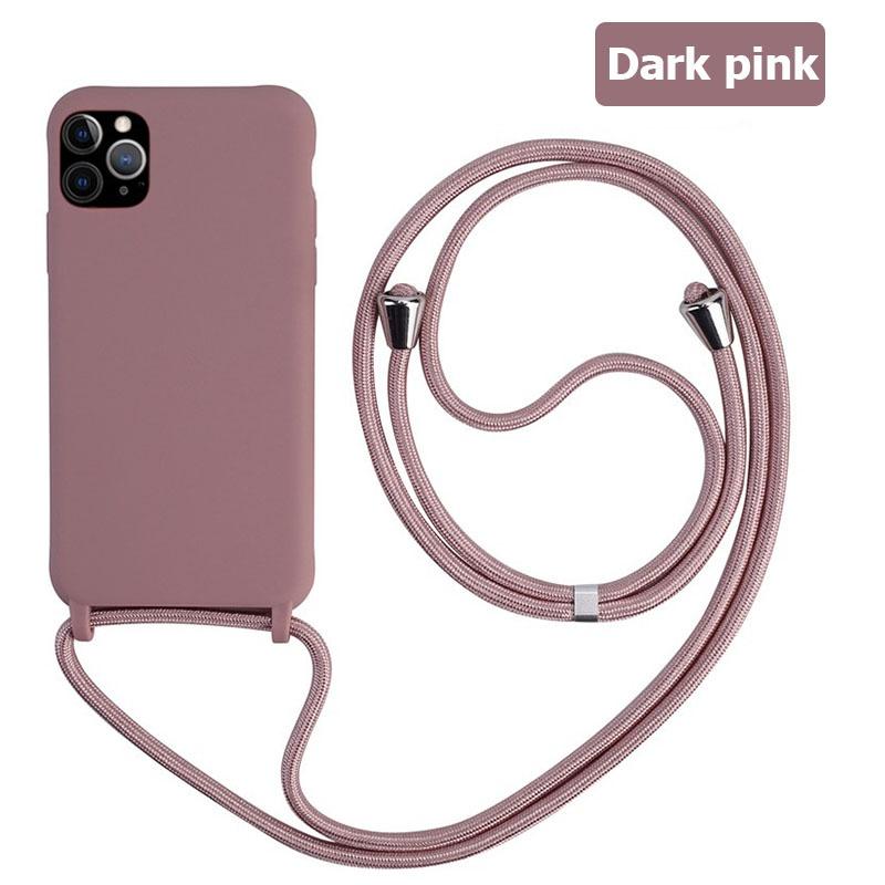 Custodia Laccetto a Tracolla in Silicone per IPhone 16 15 14 13 12 11 Pro Max XSMAX XR 8 7 Samsung S25 S24 S23 S22 S21 Ultra Plus S21FE A15 A55 A16 A53 A14 A54