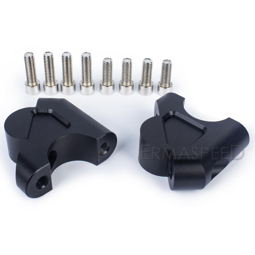 22mm Motorcycle Handlebar Risers Handlebar Clamp Mount Adaptor For R1200GS 2013-2018 R1250GS - ADV S1000XR