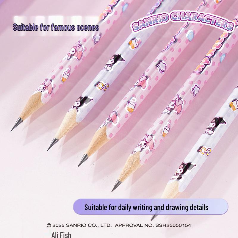 Kuromi Triangular Cartoon Pencil for Primary Students - Cute Sanrio Design