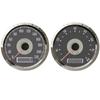 ELING 85mm Universeller GPS-Tachometer 0-160MPH 220km/h + Drehzahlmesser 0-8000RPM mit Rot Gelber Hintergrundbeleuchtung für Auto LKW Boot 9-32V