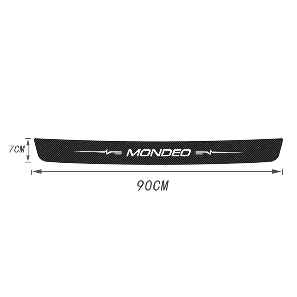 Car Door Sill Protector Stickers For Ford Mondeo Logo Badge Waterproof Decals Guard Plate Bumper Anti-Scratch Auto Accessories