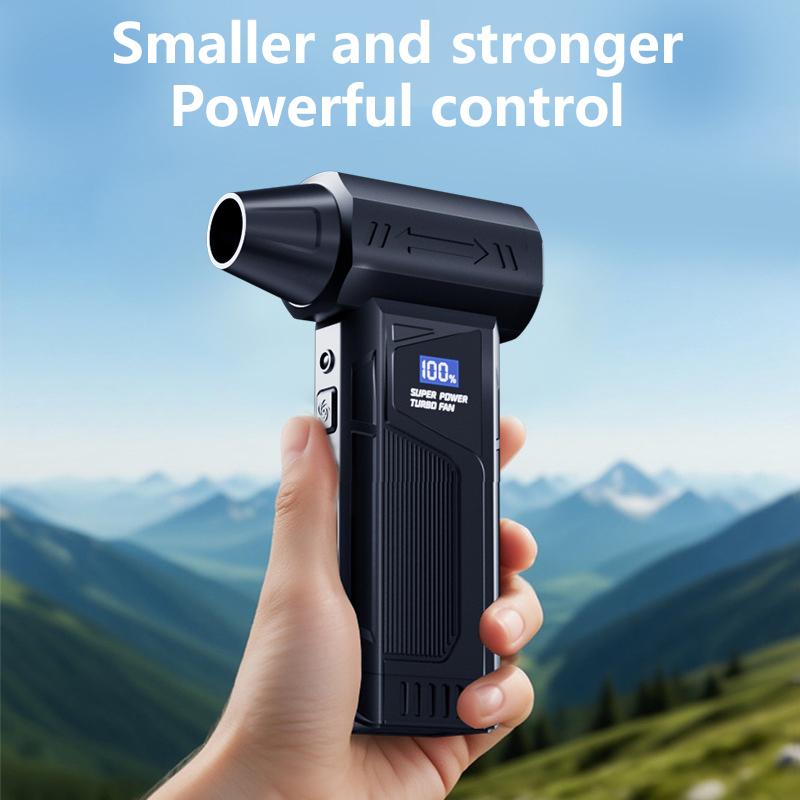 New Wireless Jet Fan Brushless Motor Turbo Air Blower For Car Cleaning With LED Light Digital Display Portable Outdoor Use