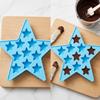 Five Star Shaped Ice Maker Tool Silicone Pentagram Ice Tray Durable Freeze Mold Maker  Party