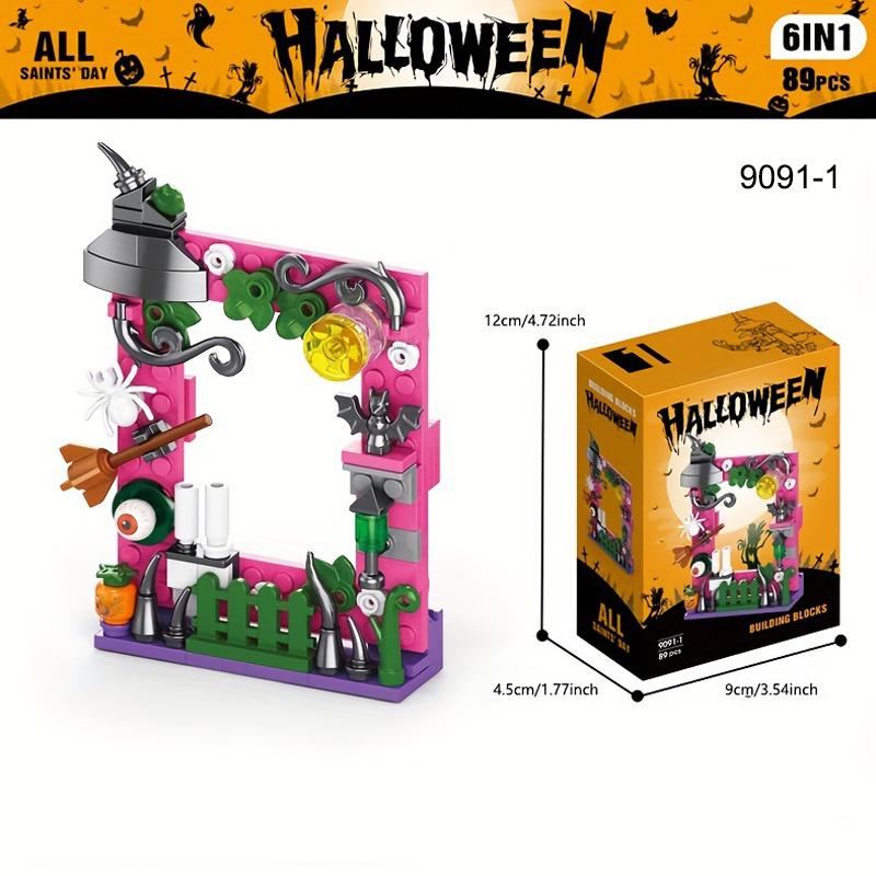 Halloween Bausteine Kindersteine Spukhaus Spielzeug Kürbisfest Geschenk Ornamente Halloween Dekoration 2025