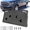 Front Bumper License Plate Frame Bracket Tag Holder Fits For Chevrolet Suburban Tahoe 2015 2016 2017 2018   Replace 23235997 GM1068193