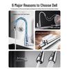 De'er Pull-Out Brass Kitchen Faucet with Dual Spray