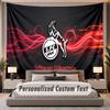 Custom Name Text Tapestry FC Köln Personalized Polyester Wall Tapestry For Bedroom And Room