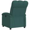 Recliner Chair Dark Green Fabric